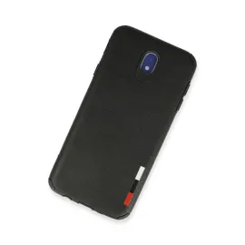 Newface Samsung Galaxy J7 Pro / J730 Kılıf Loop Deri Silikon - Siyah