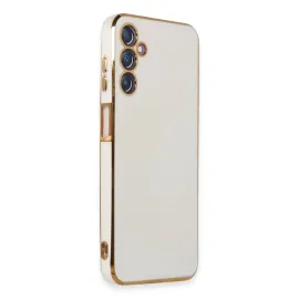 Newface Samsung Galaxy M14 5G Kılıf Volet Silikon - Beyaz