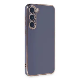 Newface Samsung Galaxy S23 Kılıf Volet Silikon - Mavi