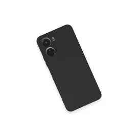 Newface Vivo Y16 Kılıf Nano Içi Kadife Silikon - Siyah