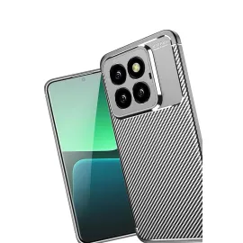 Newface Xiaomi Mi 14T Pro Kılıf Auto Focus Karbon Kapak - Gri