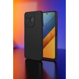 Newface Xiaomi Redmi 13 4G Kılıf Nano içi Kadife Silikon - Siyah
