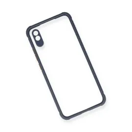 Newface Xiaomi Redmi 9A Kılıf Miami Şeffaf Silikon - Gri
