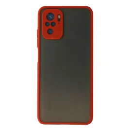 Newface Xiaomi Redmi Note 10 Kılıf Montreal Silikon Kapak - Kırmızı