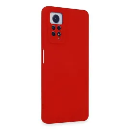 Newface Xiaomi Redmi Note 12 Pro 4G Kılıf Nano Içi Kadife Silikon - Kırmızı