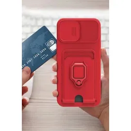 Newface Xiaomi Redmi Note 13 Pro 5G Kılıf Zuma Kartvizitli Yüzüklü Silikon - Pembe