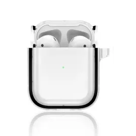 Movenchy Airpods 4 (4.nesil) Shiny Şeffaf Kılıf - Siyah