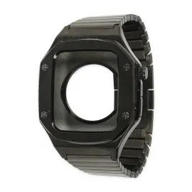 Newface Apple Watch 45mm KR409 Metal Kordon - Siyah