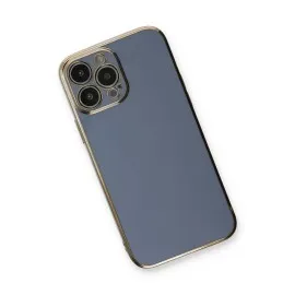 Newface Iphone 13 Pro Max Kılıf Volet Silikon - Mavi