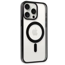Newface Iphone 15 Pro Kılıf Erozi Magsafe Kapak - Siyah