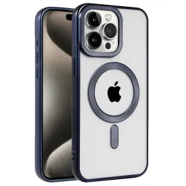 Newface Iphone 15 Pro Max Kılıf Kronos Magsafe Kapak - Lacivert