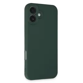 Newface Iphone 16 Plus Kılıf First Silikon - Koyu Yeşil