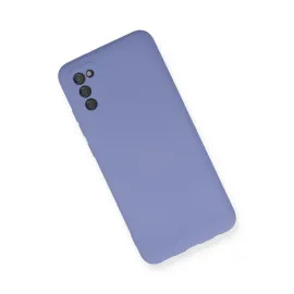 Newface Samsung Galaxy A03S Kılıf Nano Içi Kadife Silikon - Lila