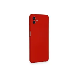 Newface Samsung Galaxy A04 Kılıf Nano Içi Kadife Silikon - Kırmızı