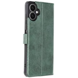 Newface Samsung Galaxy A07 Trend S Plus Kapaklı Kılıf - Yeşil