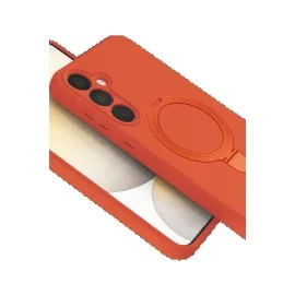 Newface Samsung Galaxy A25 5G Regal Magsafe Standlı Kapak - Turuncu