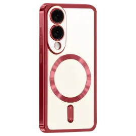 Newface Samsung Galaxy S25 Edge Kross Magneticsafe Kapak - Kırmızı