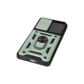 Newface Xiaomi Mi 11T Pro Kılıf Pars Lens Yüzüklü Silikon - Yeşil