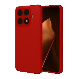 Newface Xiaomi Mi 15T Pro Nano Içi Kadife Silikon - Kırmızı