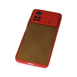 Newface Xiaomi Poco X4 Pro 5G Kılıf Montreal Silikon Kapak - Kırmızı