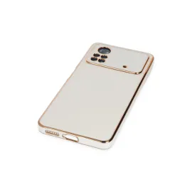 Newface Xiaomi Poco X4 Pro 5G Kılıf Volet Silikon - Beyaz