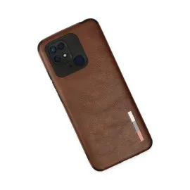 Newface Xiaomi Redmi 10C Kılıf Loop Deri Silikon - Kahverengi