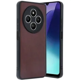 Newface Xiaomi Redmi 14C Kılıf Aras Deri Kapak - Bordo