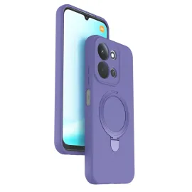 Newface Xiaomi Redmi 15C 4G Regal Magsafe Standlı Kapak - Lila