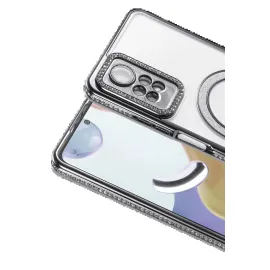 Newface Xiaomi Redmi Note 12 Pro 4G Joke Simli Magneticsafe Kılıf - Siyah