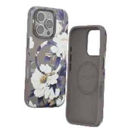Onegif Iphone 16 Pro Flower Series Magsafe Kapak - Gri