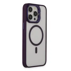 Joko Iphone 15 Pro Kılıf Roblox Lens Magsafe Standlı Kapak - Derin Mor