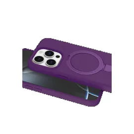 Newface Apple Iphone 15 Pro Max Regal Magsafe Standlı Kapak - Derin Mor