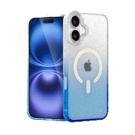 Newface Apple Iphone 16 Pummel Shiny Magsafe Kapak - Mavi