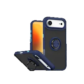 Newface Apple Iphone 17 Air Montreal Yüzüklü Silikon Kapak - Lacivert