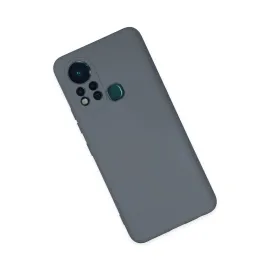 Newface İnfinix Hot 11S Kılıf Nano Içi Kadife Silikon - Gri