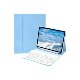 Newface Ipad Pro 11 (2022) Kılıf Kc01 Smart Klavyeli Tablet Kılıfı - Açık Mavi