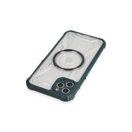 Newface Iphone 11 Pro Max Kılıf Prag Magneticsafe Kapak - Koyu Yeşil