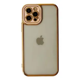 Newface Iphone 12 Pro Max Kılıf Liva Lens Silikon - Rose