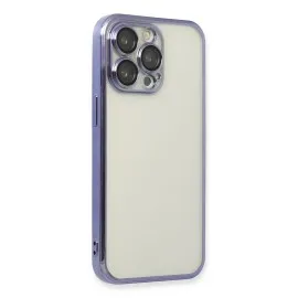Newface Iphone 13 Pro Max Kılıf Razer Lensli Silikon - Mor