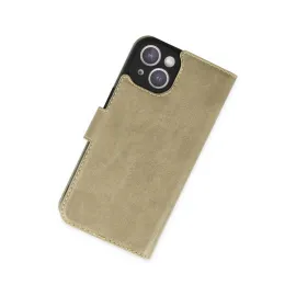 Newface Iphone 14 Plus Kılıf Trend S Plus Kapaklı Kılıf - Gold