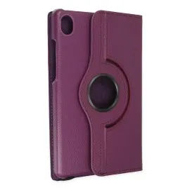 Newface Lenovo Tab M8 Kılıf 360 Tablet Deri Kılıf - Mürdüm