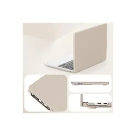 Newface Macbook Air 15 2024 Macbook Deri Kapak - Gold