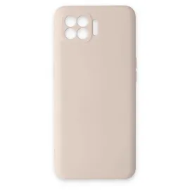 Newface Oppo Reno 4 Lite Kılıf Nano Içi Kadife Silikon - Pudra