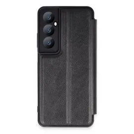 Newface Realme C65 Kılıf Flip Cover - Siyah
