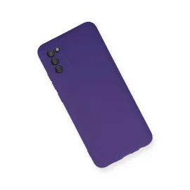 Newface Samsung Galaxy A03S Kılıf Nano Içi Kadife Silikon - Mor