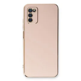Newface Samsung Galaxy A03S Kılıf Volet Silikon - Pembe