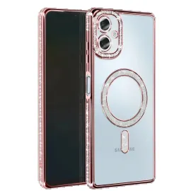 Newface Samsung Galaxy A06 Joke Simli Magneticsafe Kılıf - Pembe