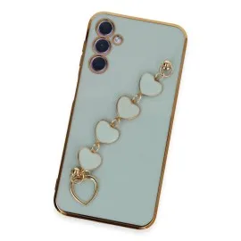 Newface Samsung Galaxy A24 4G Kılıf Esila Silikon - Su Yeşili