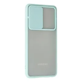Newface Samsung Galaxy A32 Kılıf Palm Buzlu Kamera Sürgülü Silikon - Turkuaz