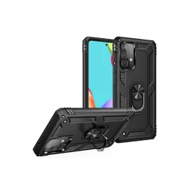 Newface Samsung Galaxy A33 5G Kılıf Sofya Yüzüklü Silikon Kapak - Siyah